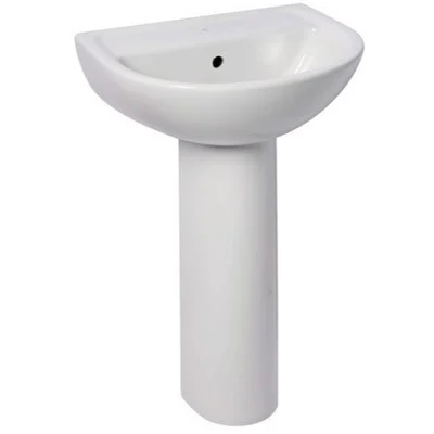 BF BASIN & PEDESTAL COMBO WHITE
