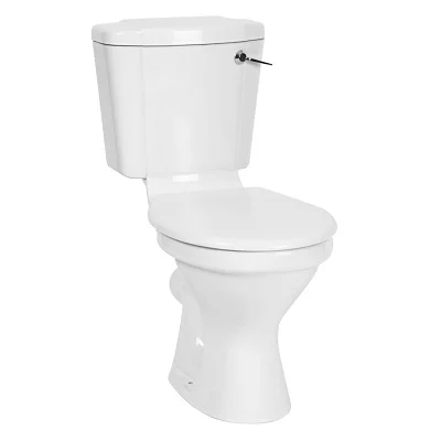 TOILET SUITE CLOSE COUPLE SET FRONT FLUSH WHITE RS