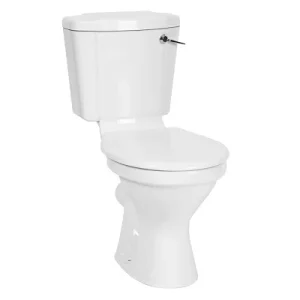 TOILET SUITE CLOSE COUPLE SET FRONT FLUSH WHITE RS